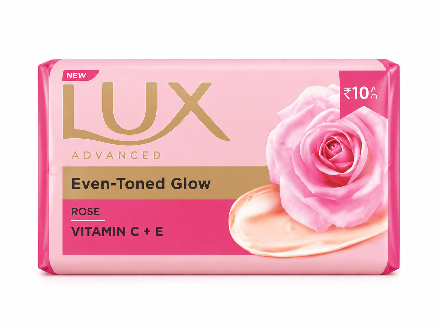LUX Advanced Even-Toned Glow Rose Soap(Pack of 10)